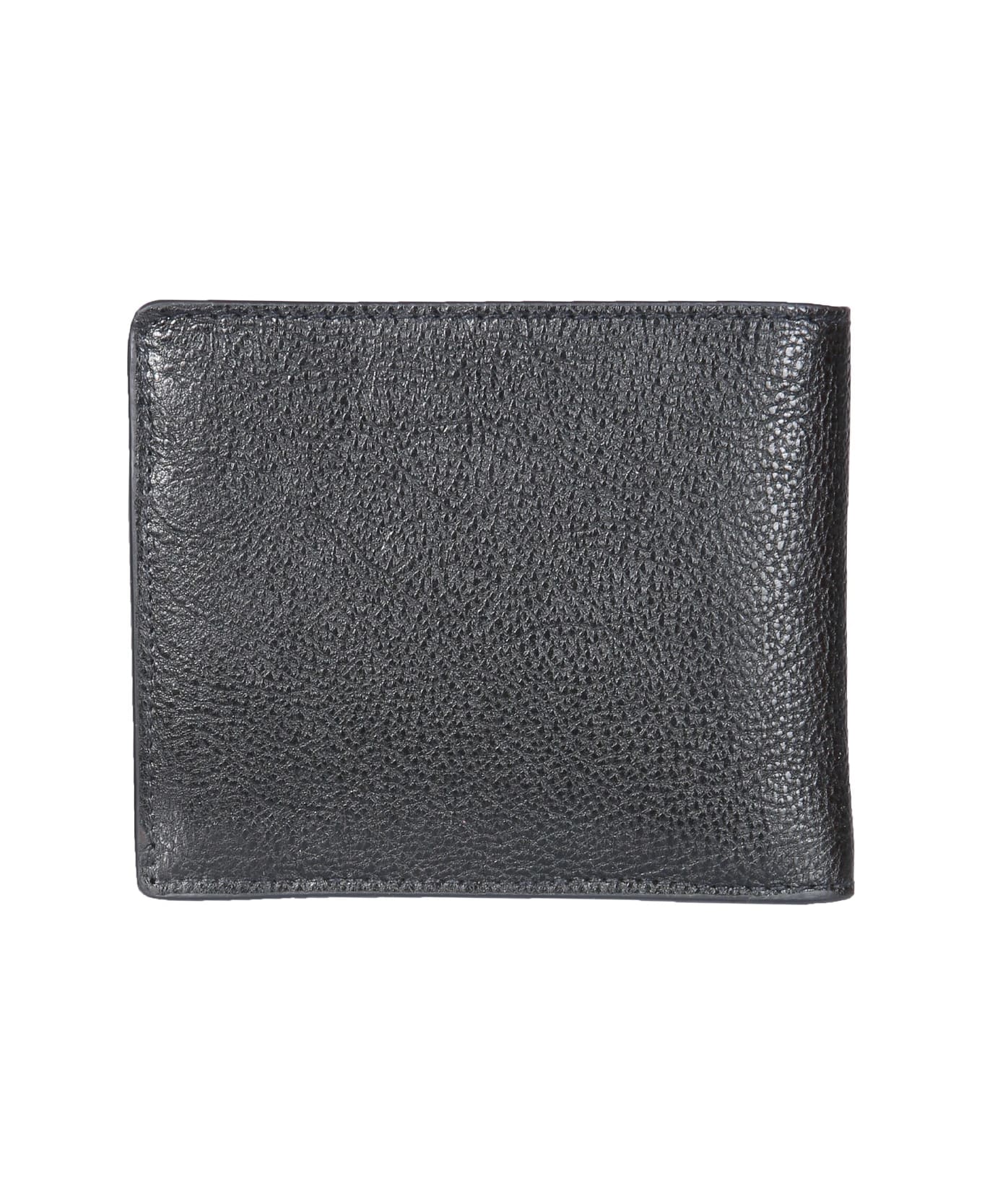 Il Bisonte Bifold Wallet With Logo - NERO