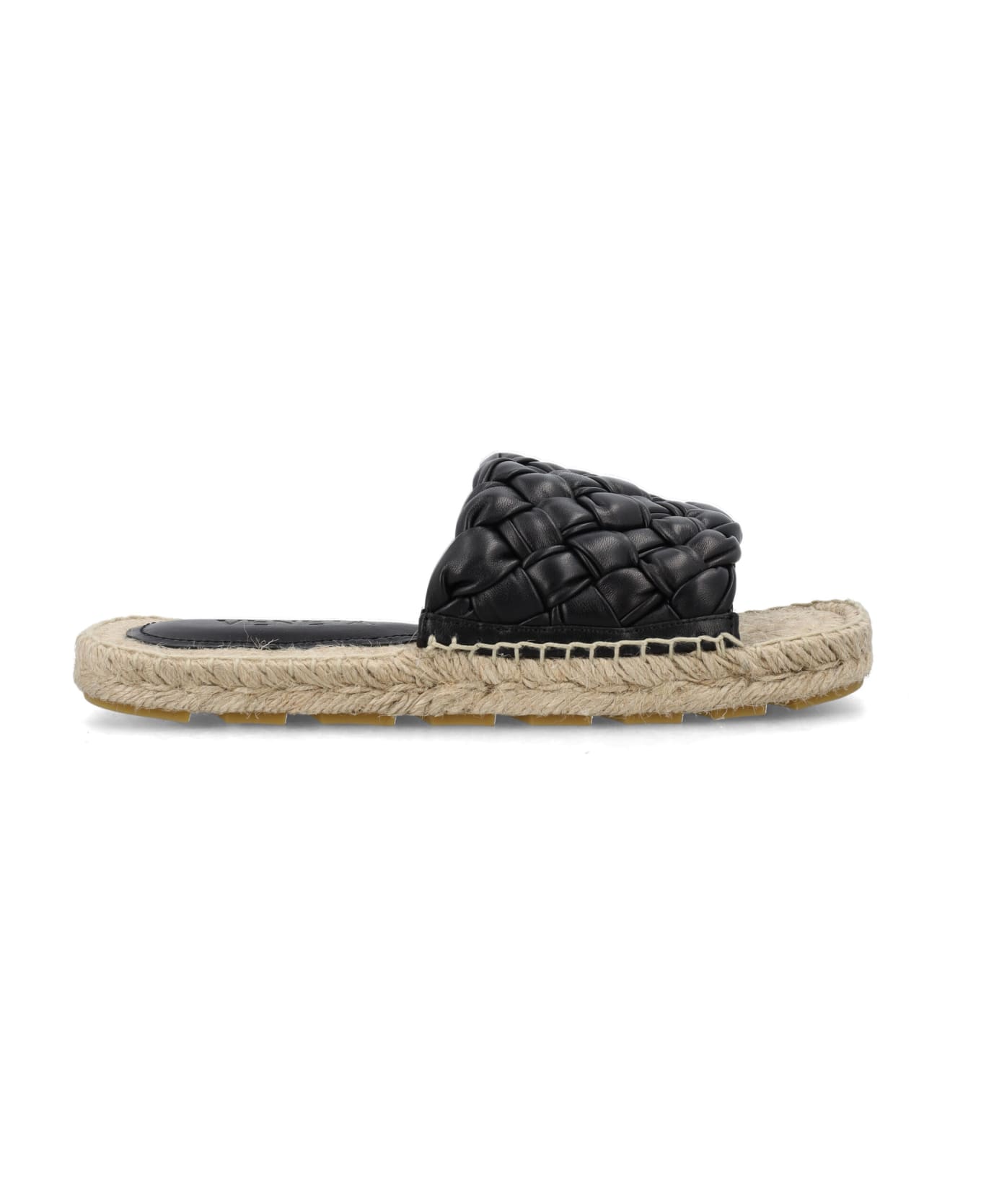 Bottega Veneta Slip-on Sandals - BLACK  NATURAL サンダル
