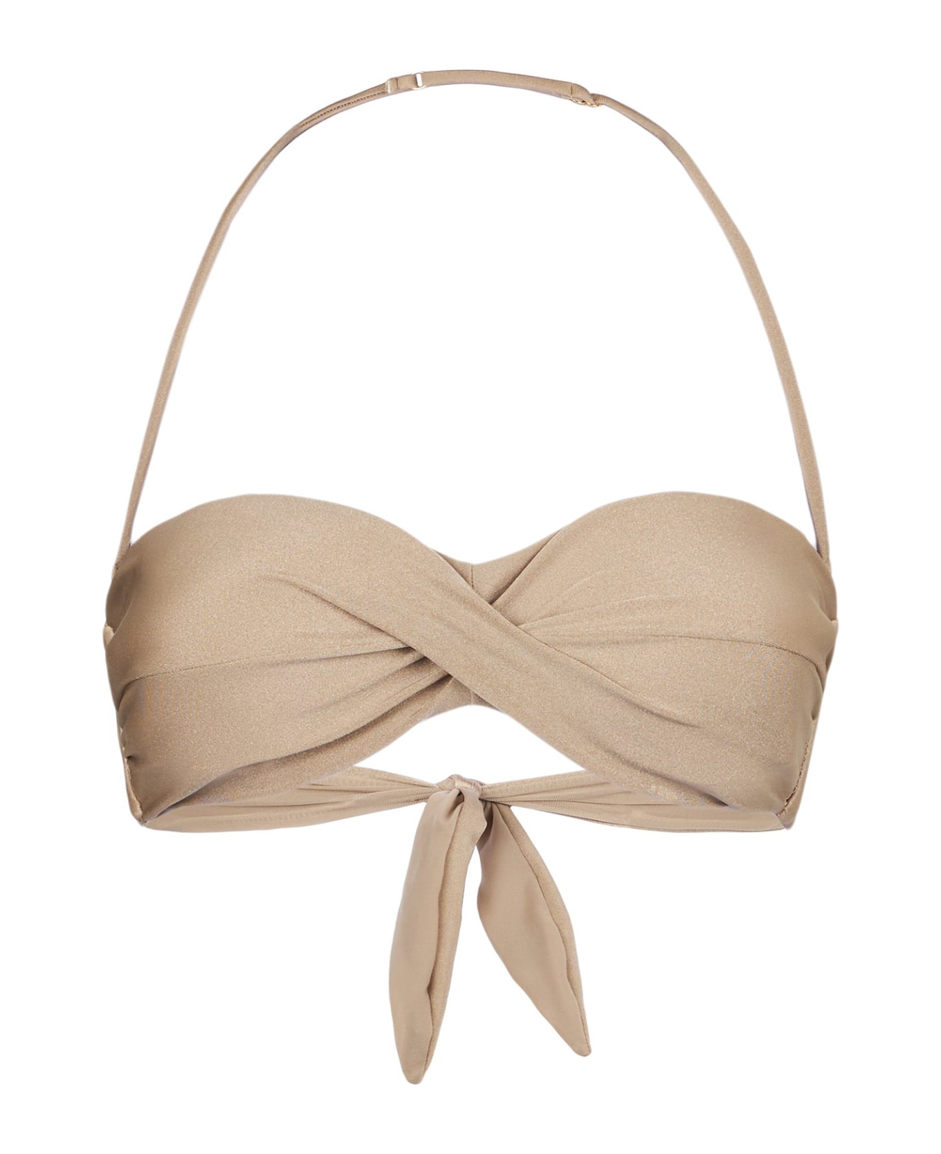 MC2 Saint Barth Shiny Dove Grey Bandeau Top - GREY