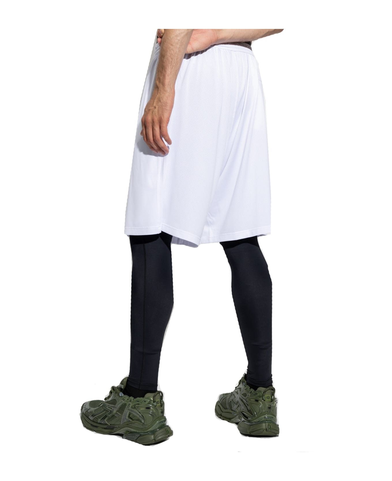 Balenciaga Sporty B Bermuda - White