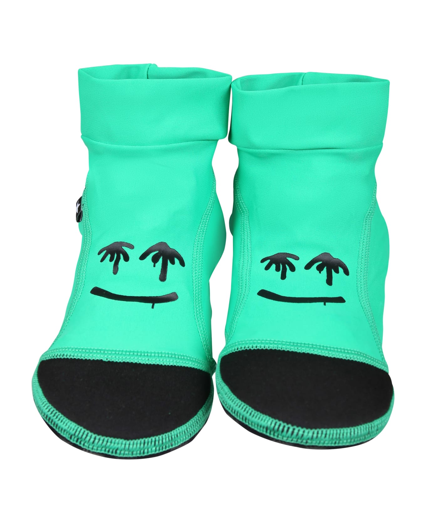 Molo Green Socks For Kids With Smiley - Green
