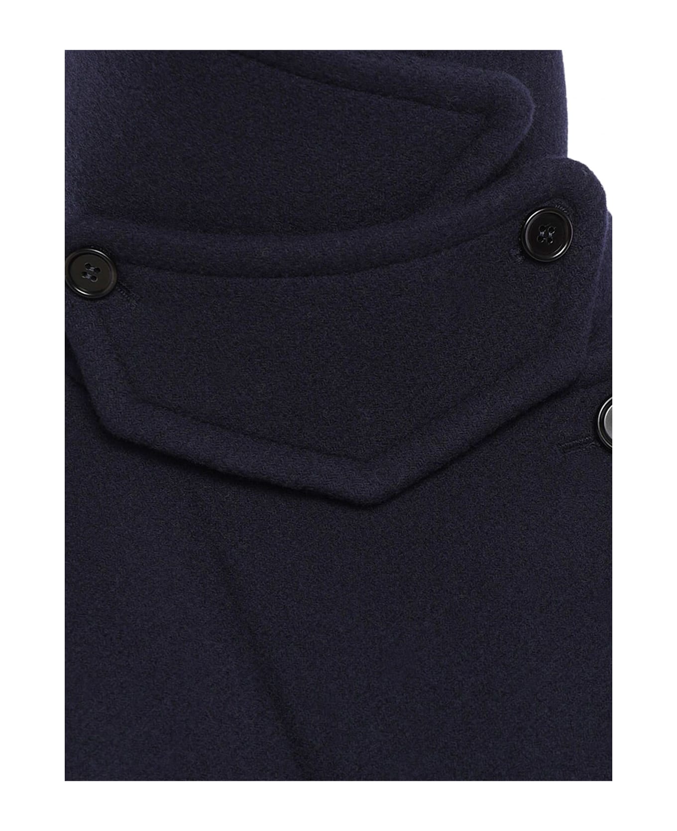Chloé Virgin Wool Blend Coat - Eveningblue