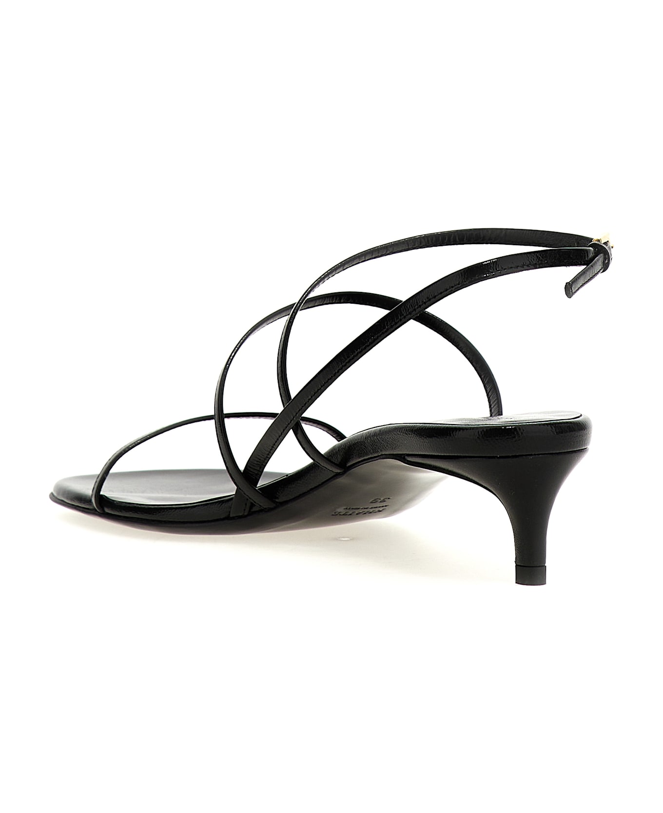 Khaite 
loop Kitten
 Sandals - Black