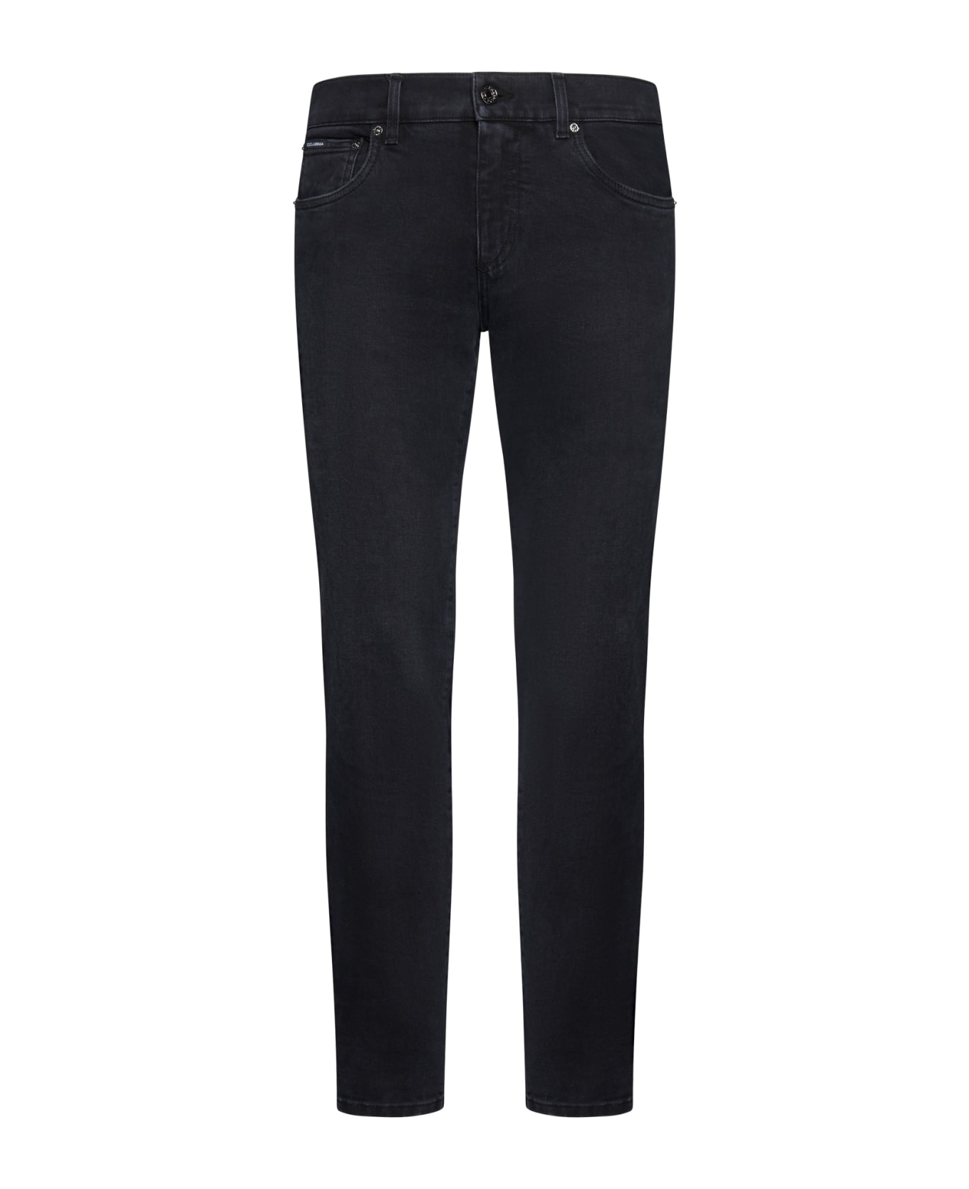 Dolce & Gabbana Slim Denim Jeans - Black
