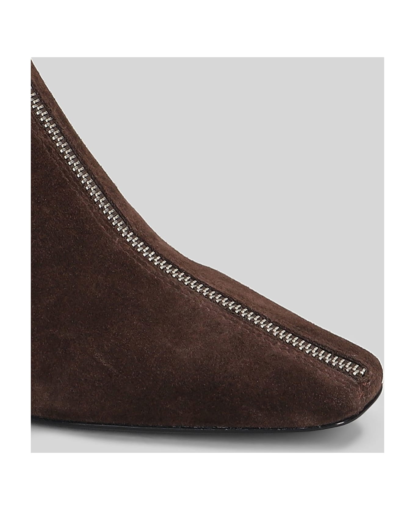 Simkhai Ryder High Heels Ankle Boots In Brown Suede - brown ブーツ