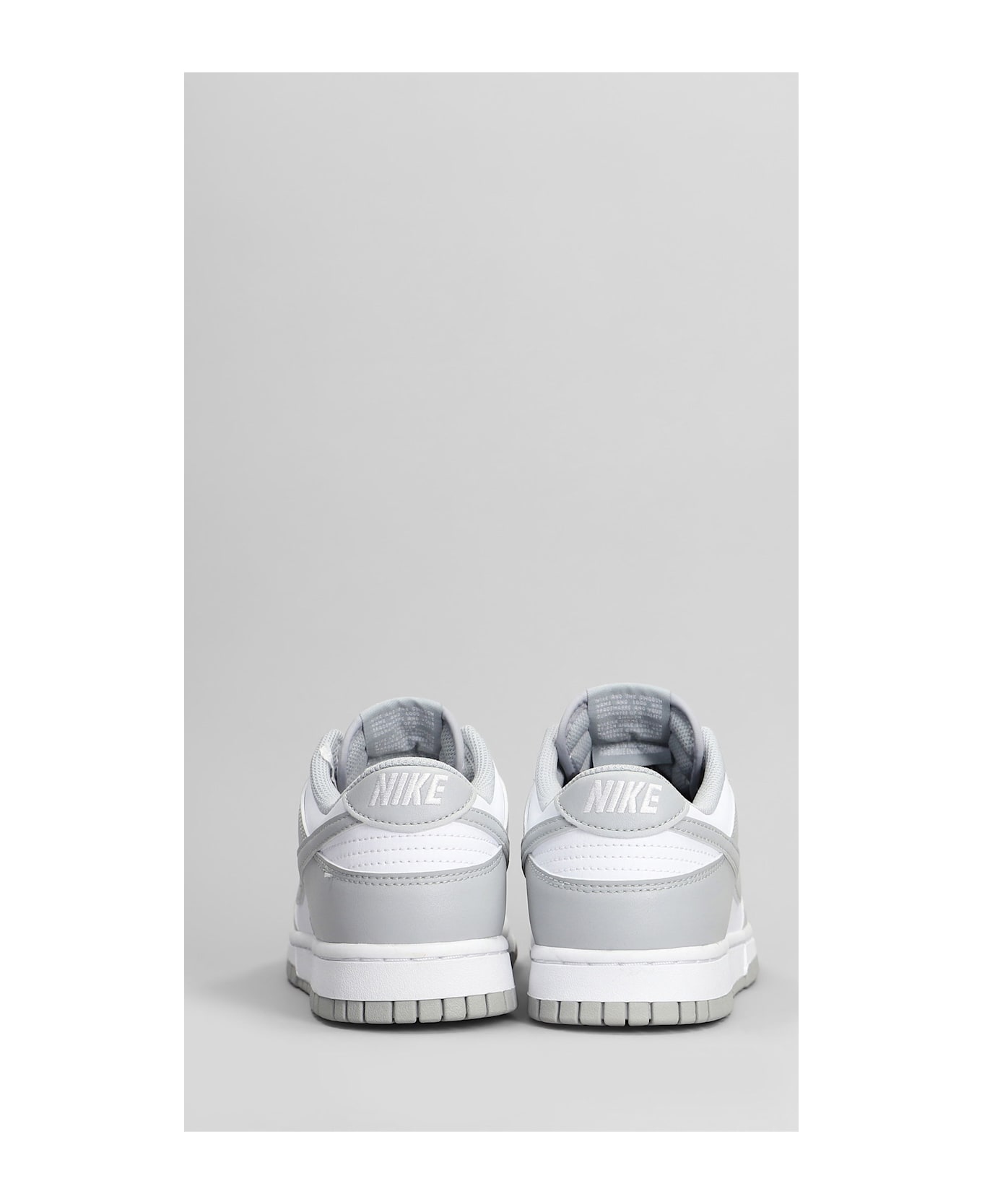 Nike Dunk Low Retro Sneakers In Grey Leather - grey
