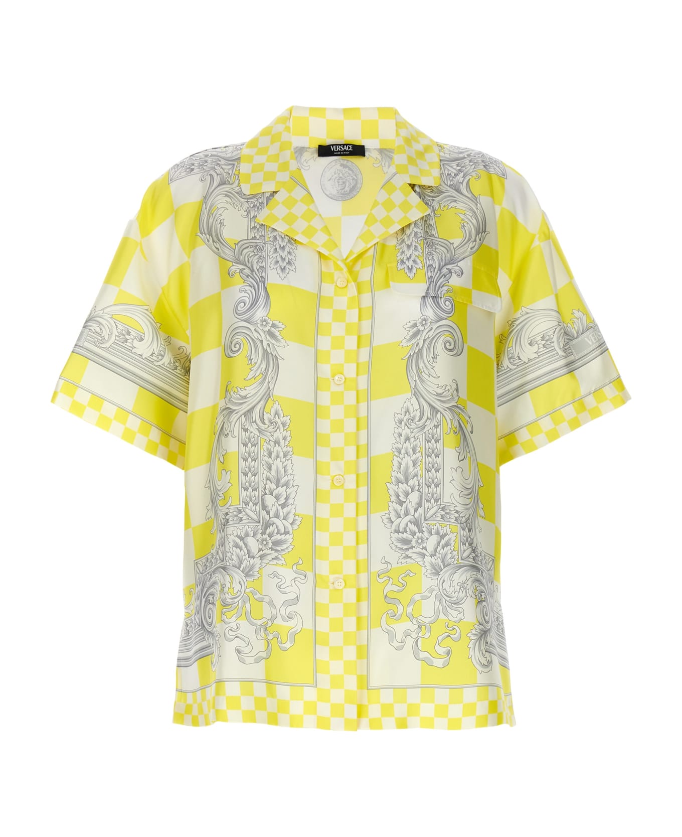Versace 'medusa Contrasto' Shirt - Yellow シャツ