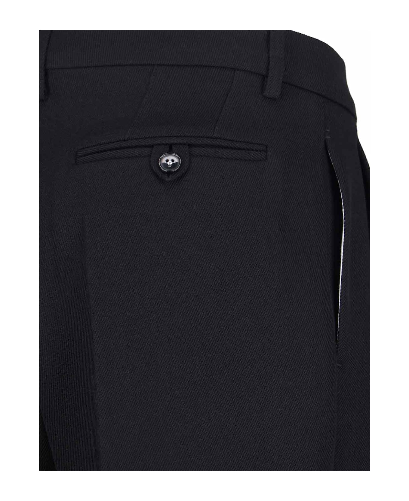 Victoria Beckham Virgin Wool Pants - Black  