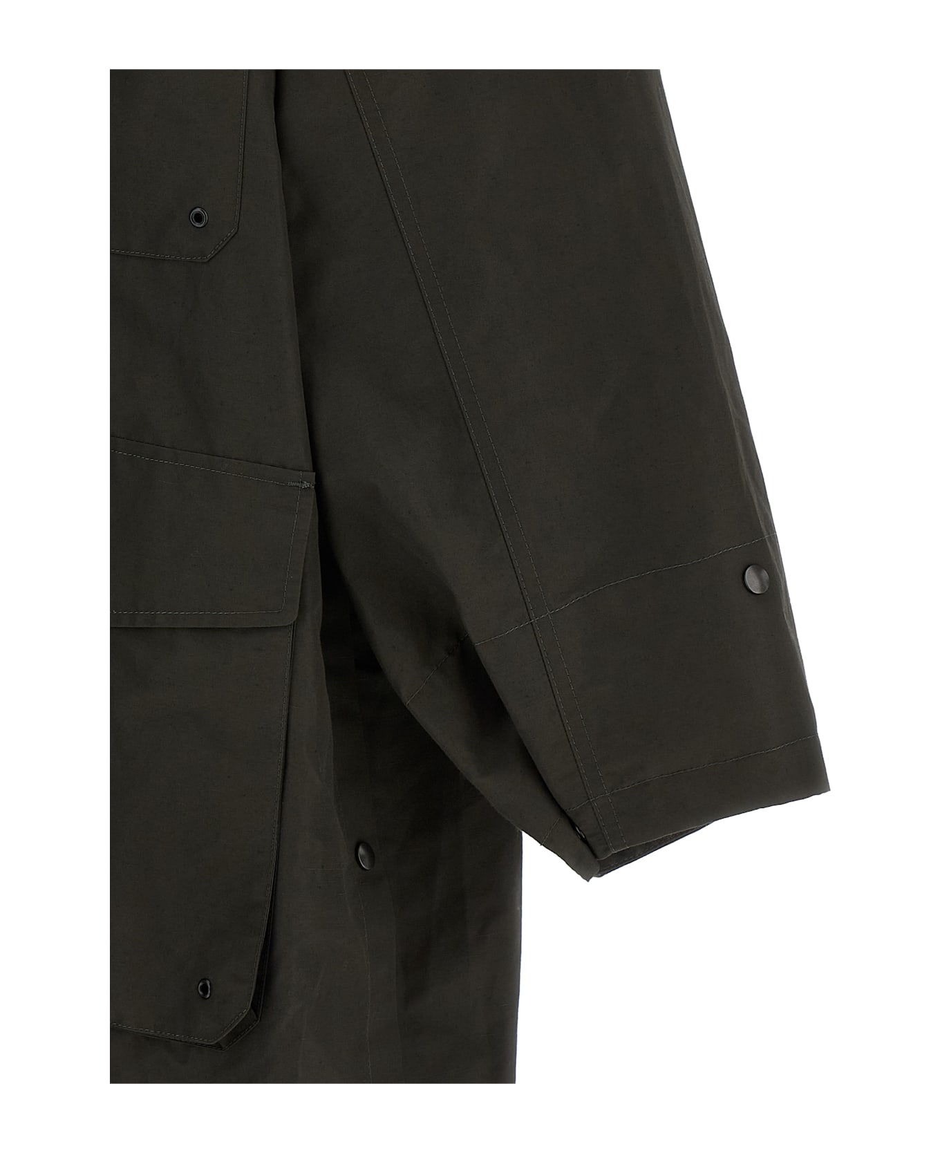 Lemaire 'utility Raincoat' Trench Coat - Brown