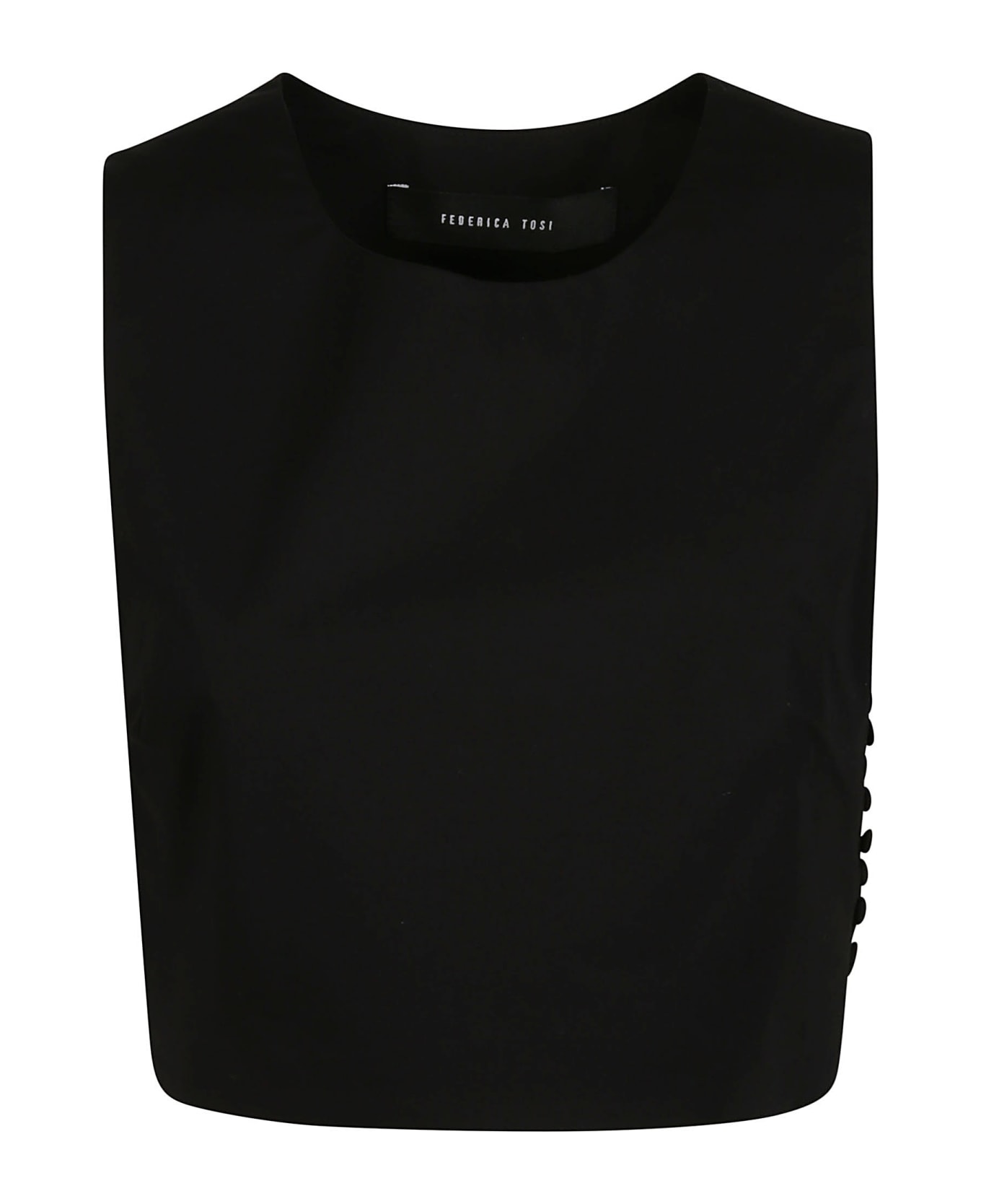 Federica Tosi Cut-out Top - Nero