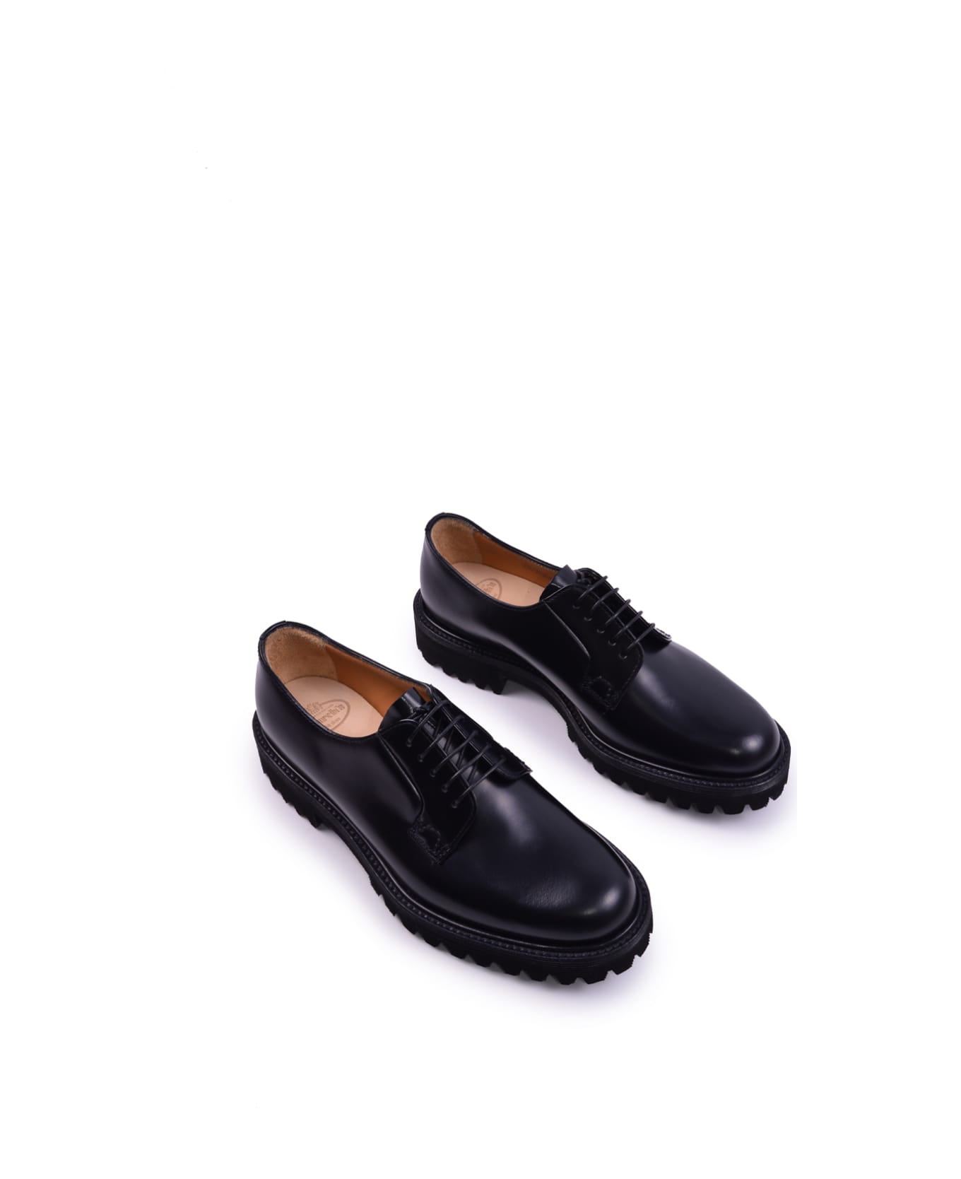 Church's Rois Calfskin Derby Shoe - Black フラットシューズ