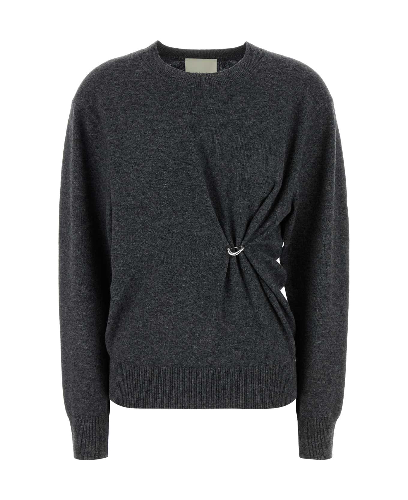 Isabel Marant Charcoal Wool Blend Ilaria Sweater - ANTHRACITE