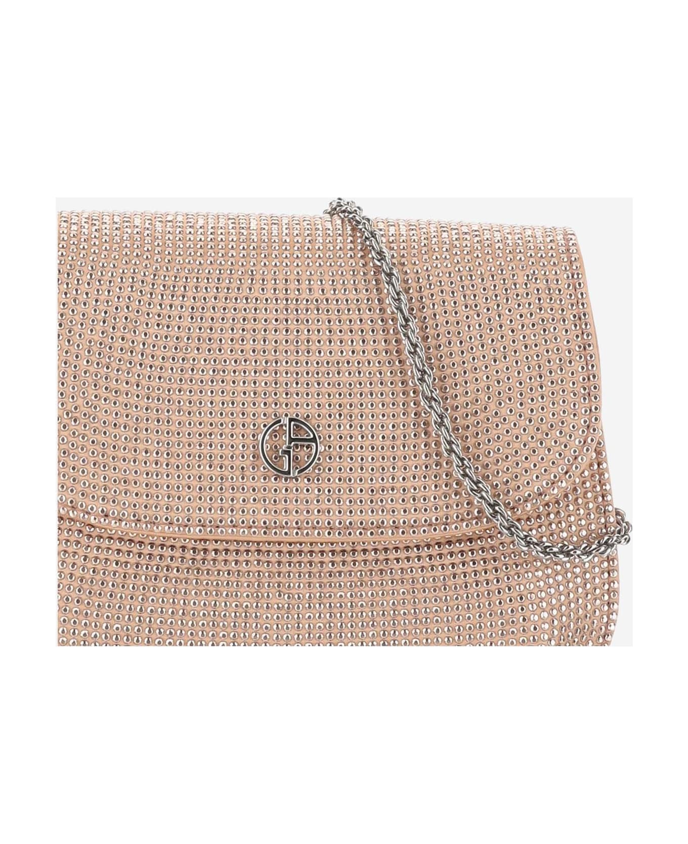 Giorgio Armani Shoulder Bag With Crystals - Pink