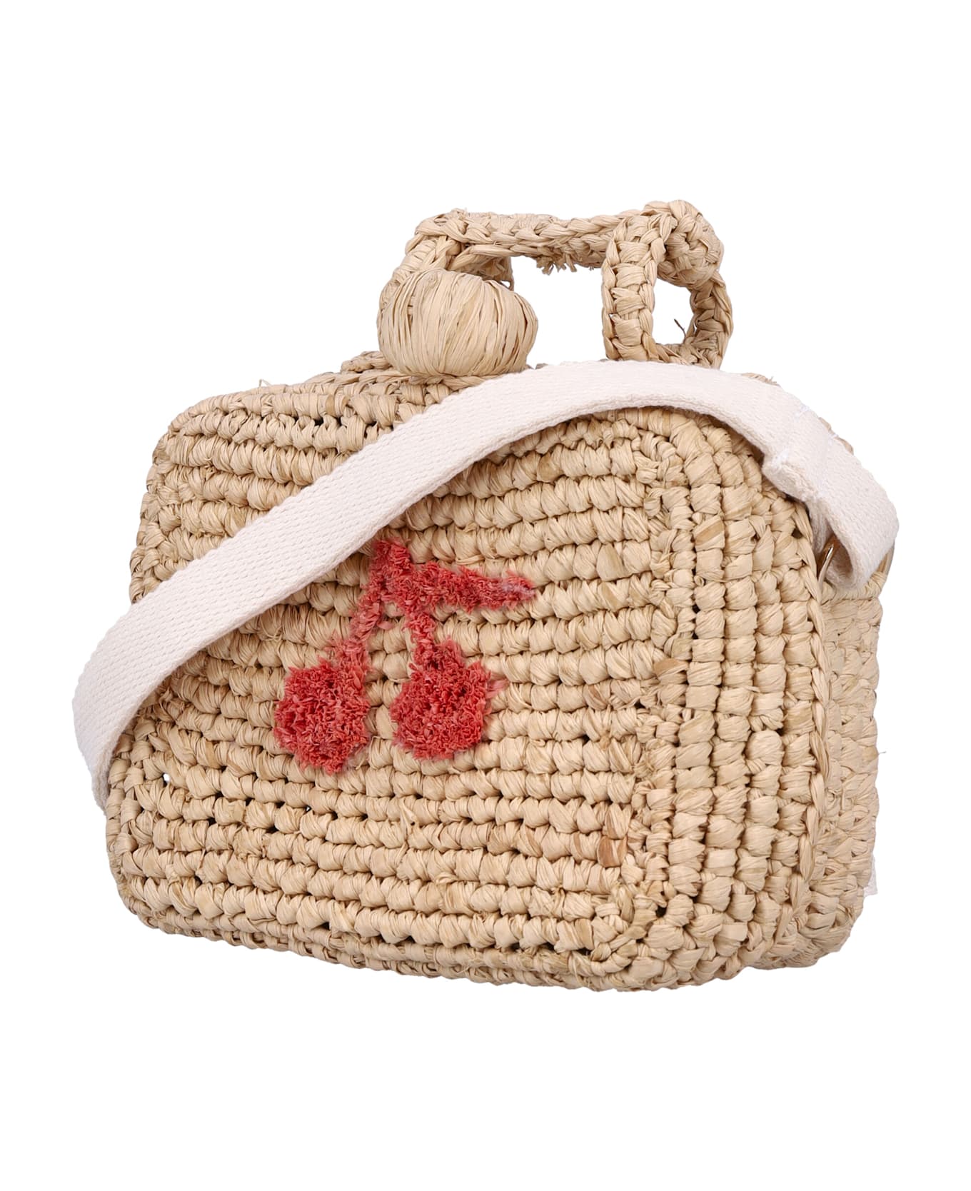 Bonpoint Kid - Aimane Raffia Suitcase Bag - NATURAL