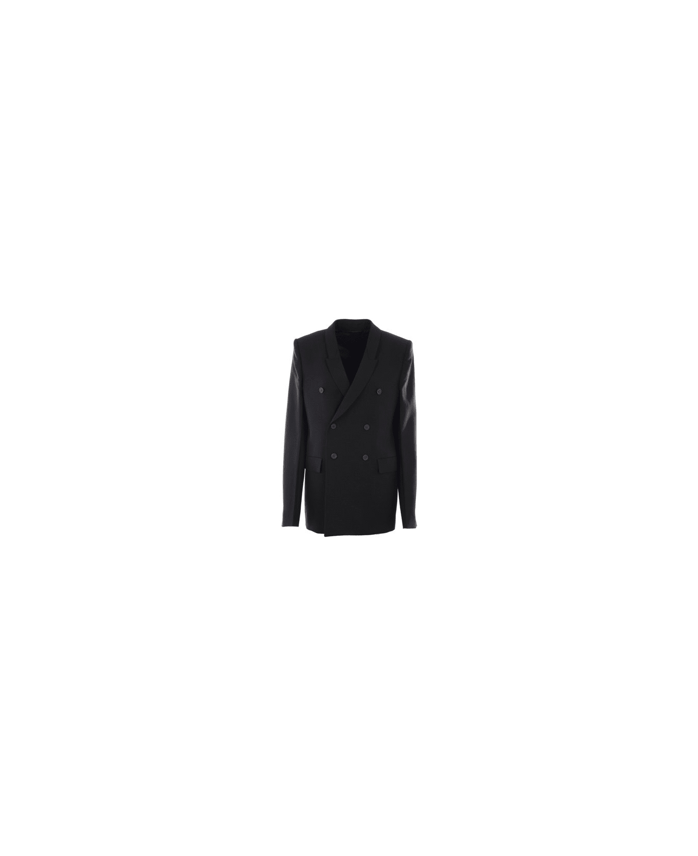 Rick Owens Double-breasted Jacket - Nero