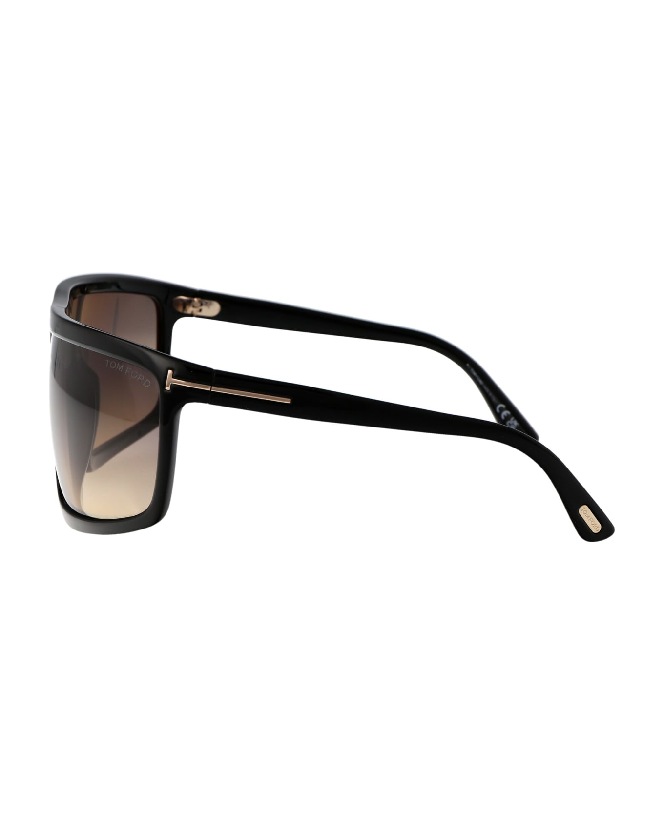 Tom Ford Eyewear Clint-02 Sunglasses - 01B Nero Lucido / Fumo Grad サングラス