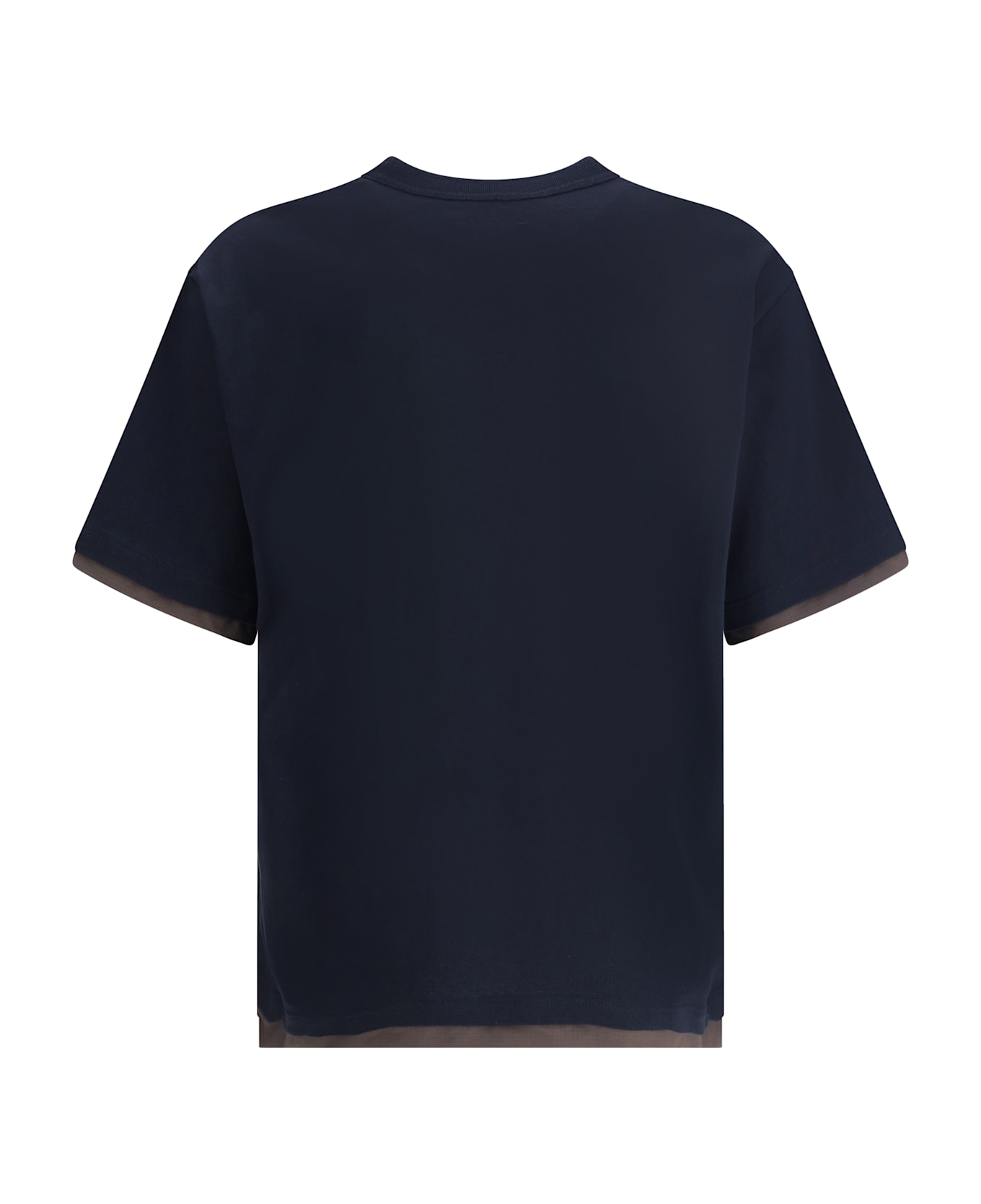Sacai T-shirt Double Layers - NAVY
