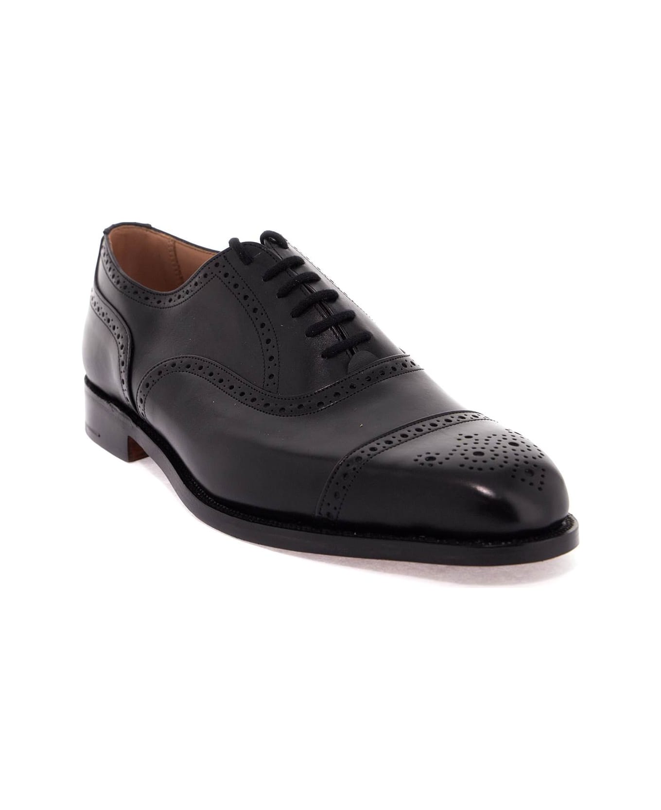 Tricker's Lace-up Oxford Kensington - BLACK (Black)
