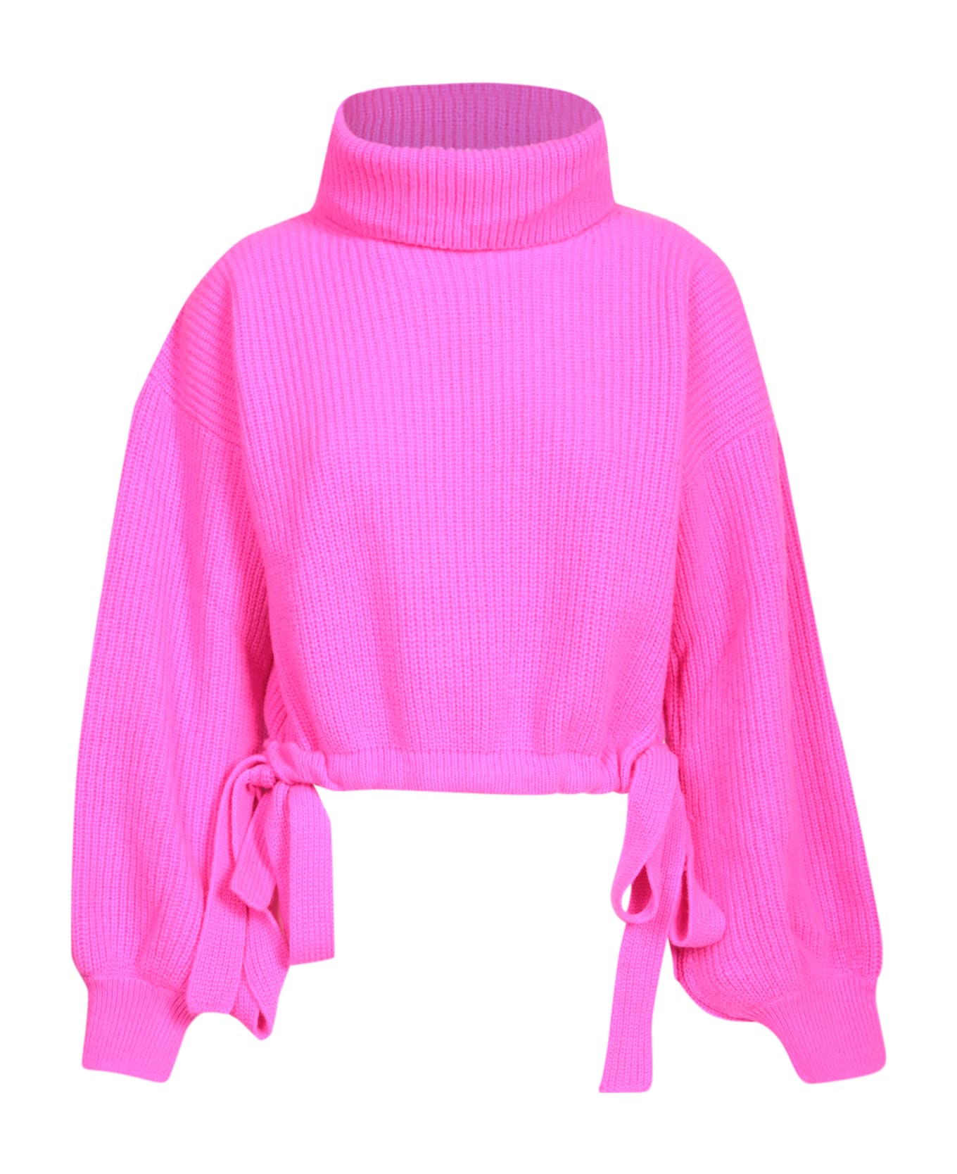 MSGM Cropped Fit Shirt - FUCHSIA