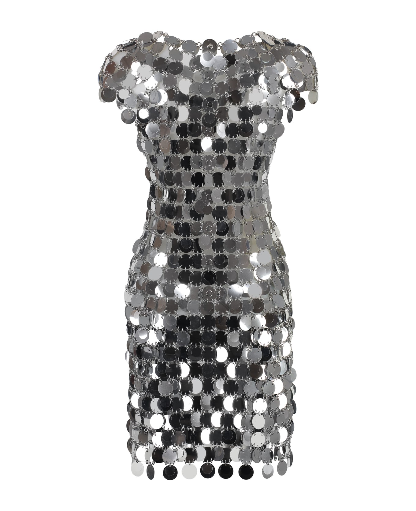 Paco Rabanne Sparkles Mini Dress - silver ワンピース＆ドレス