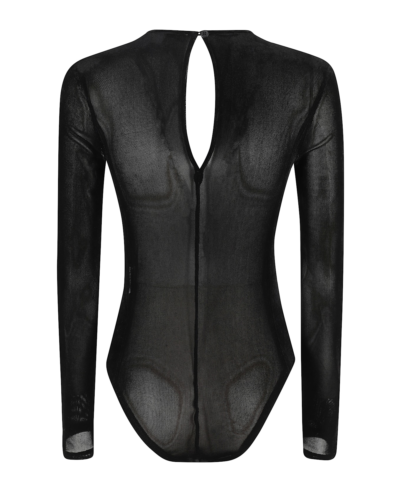 REMAIN Birger Christensen Velvet Mesh Bodysuit