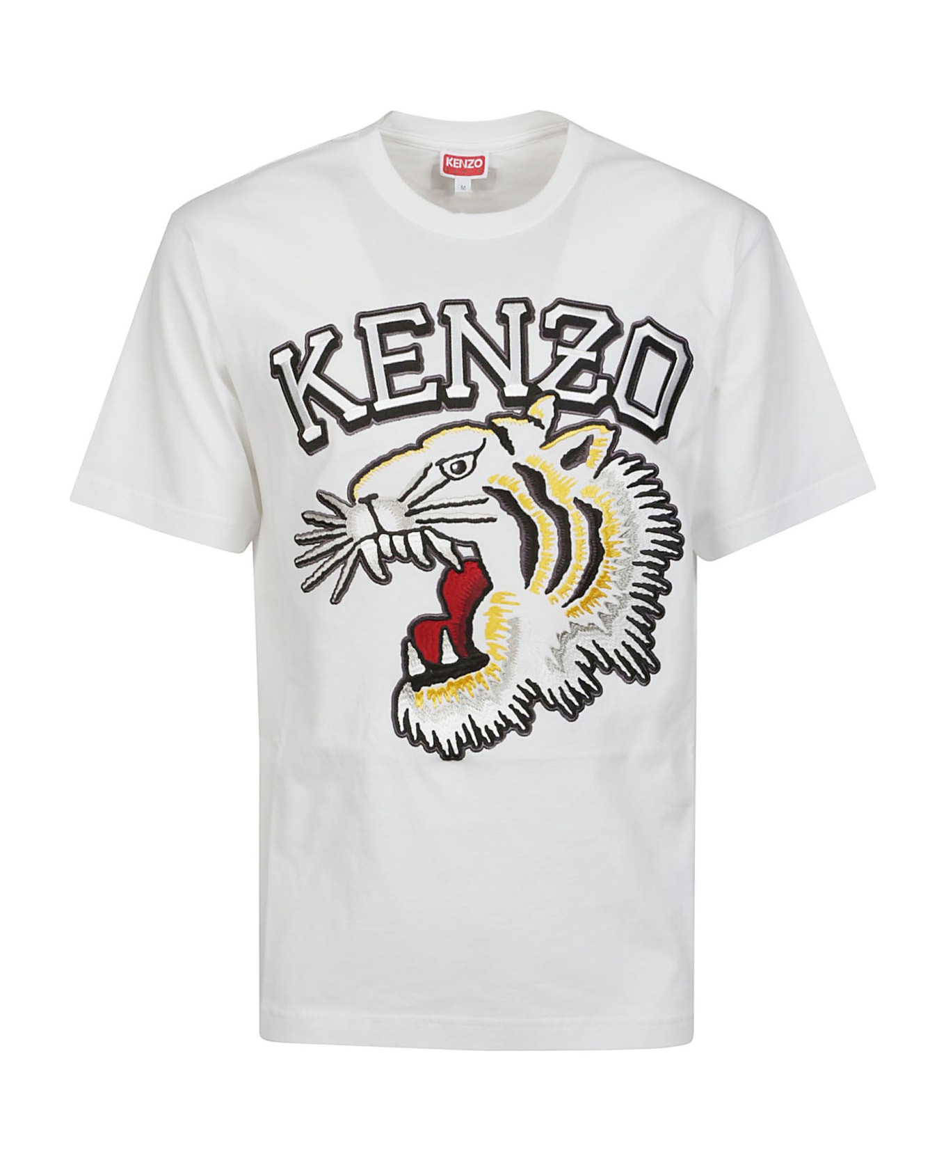 Kenzo Tiger Varsity Classic T-shirt - Blanc Casse