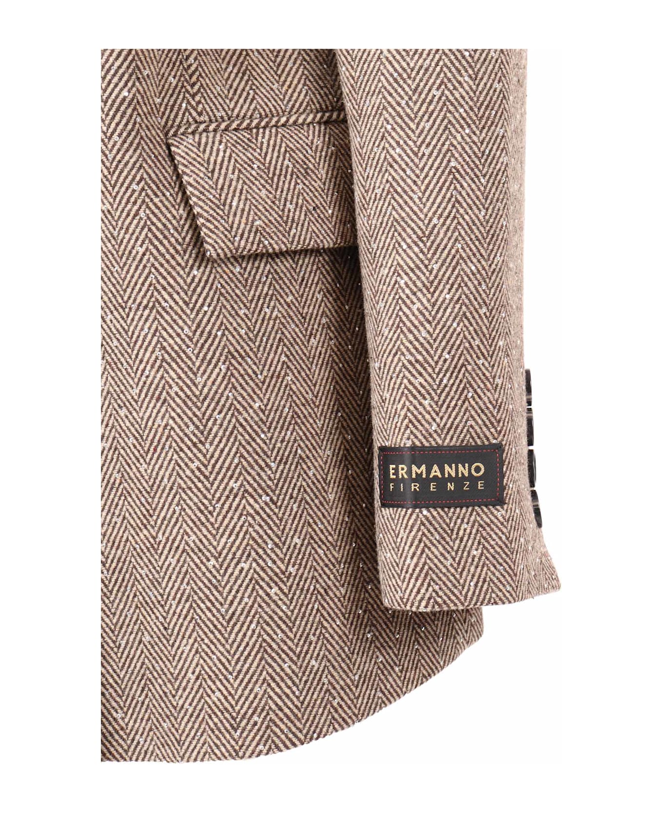 Ermanno Ermanno Scervino Double-breasted Jacket - BEIGE