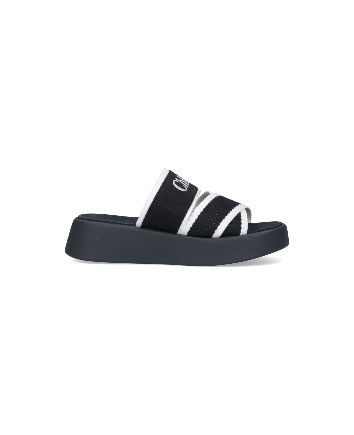 Chloé "mila" Slide Sandals - Black  