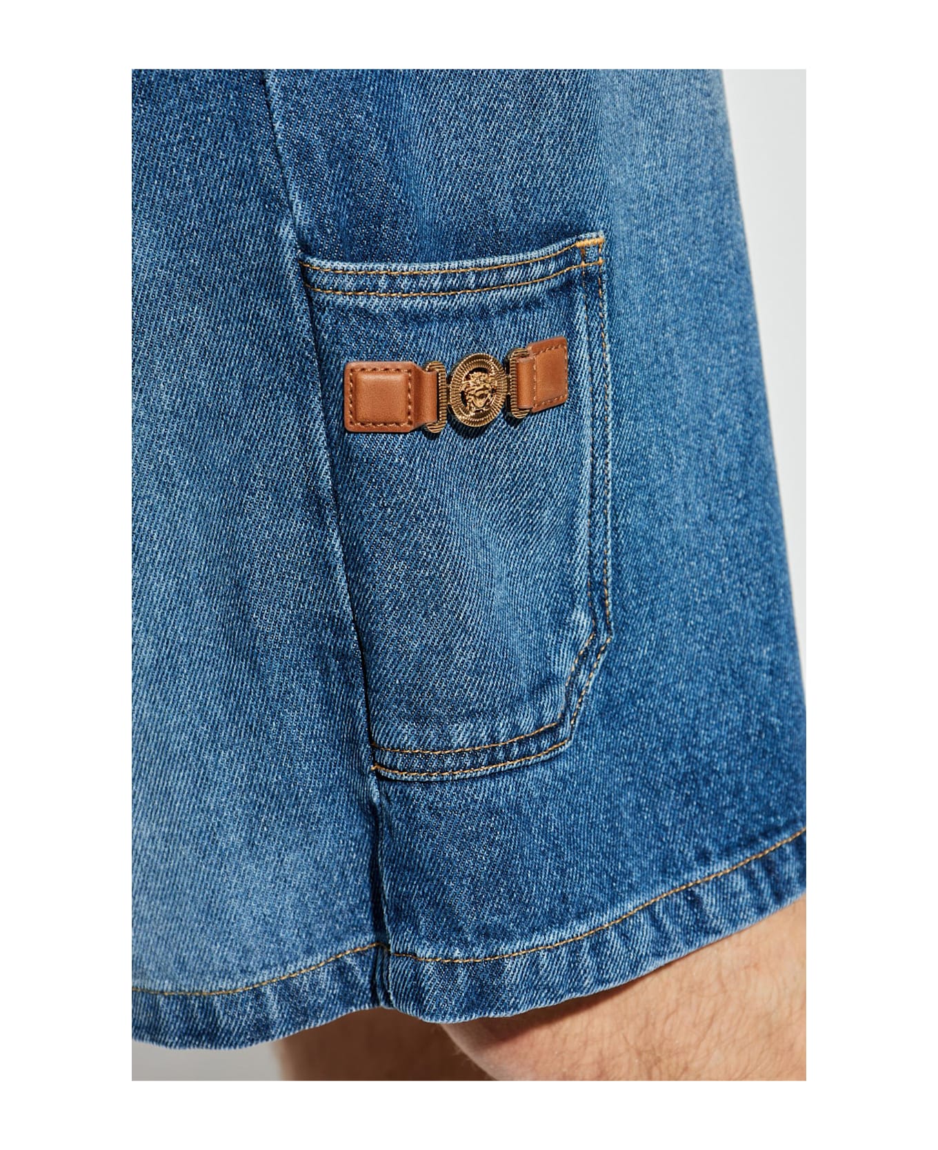 Versace Denim Shorts - Medium Blue