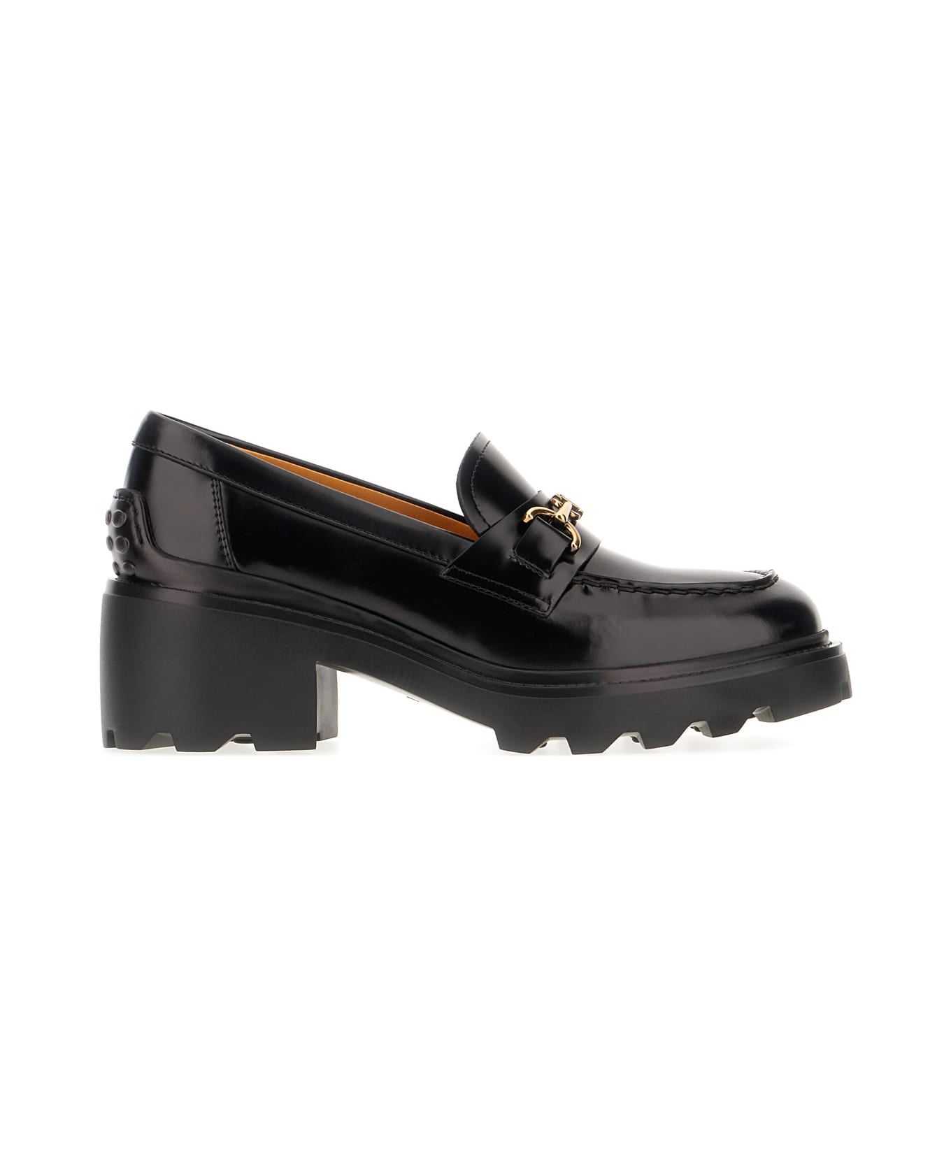 Tod's Black Leather Loafers - BLACK