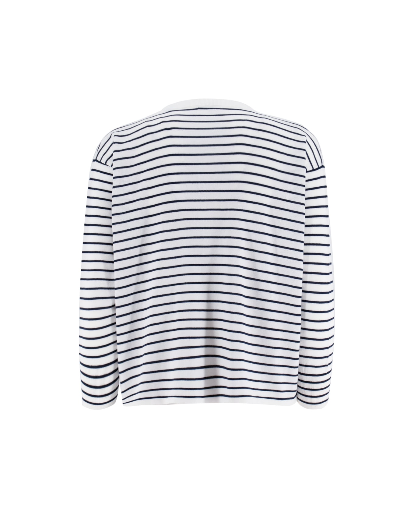 Aspesi Mod 3419 Sweater - Blue Stripe ニットウェア