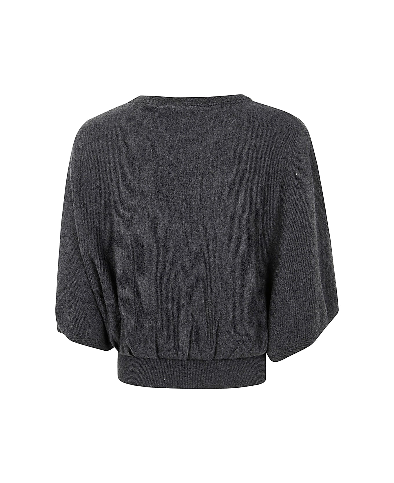 Essentiel Antwerp Gingo Embroidered Top - Hurricane Grey