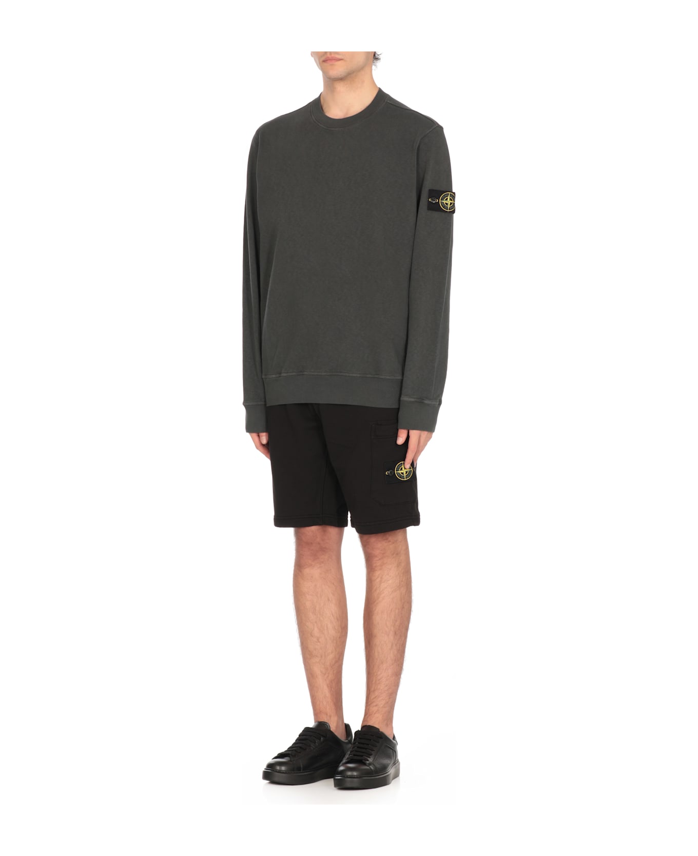 Stone Island Logoed Sweatshirt - Charcoal
