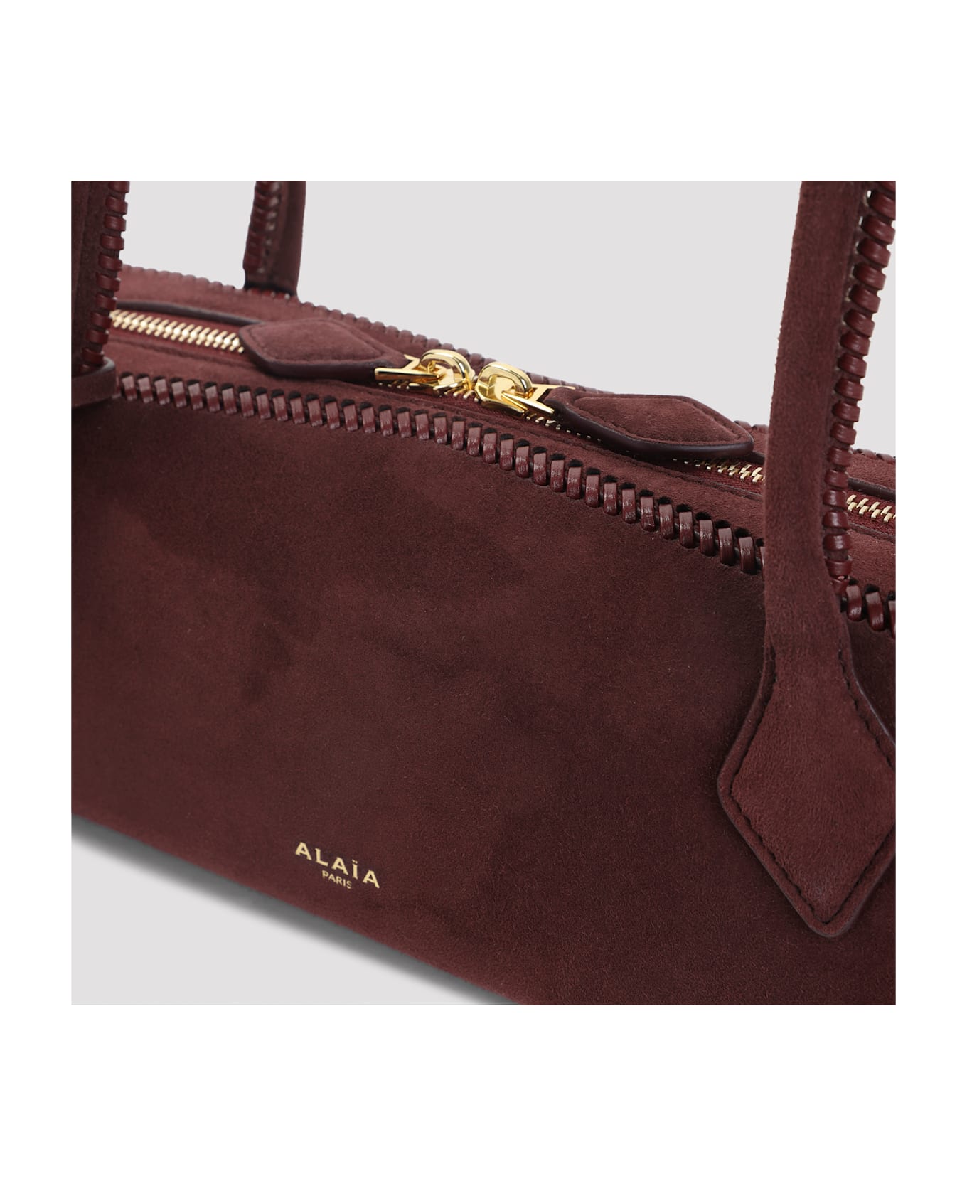 Alaia Alaïa Medium Teckel Handbag - Rouge Grenat