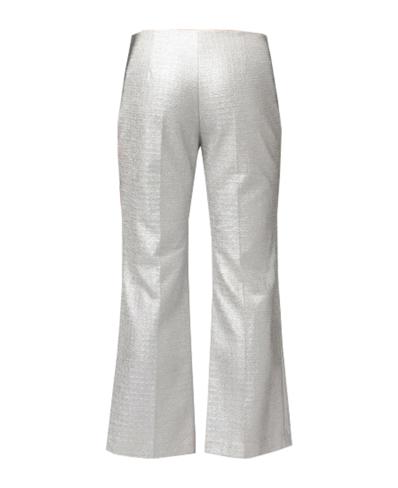 Elisabetta Franchi 'events' Trousers - SILVER ボトムス
