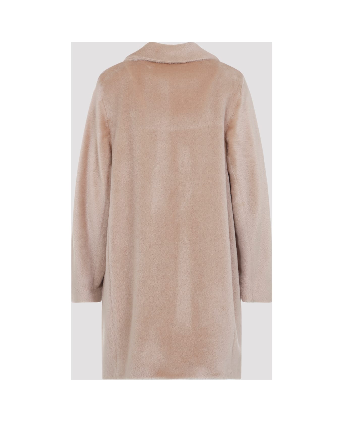 Peserico Bear Cocoon Coat - Beige Ambrato