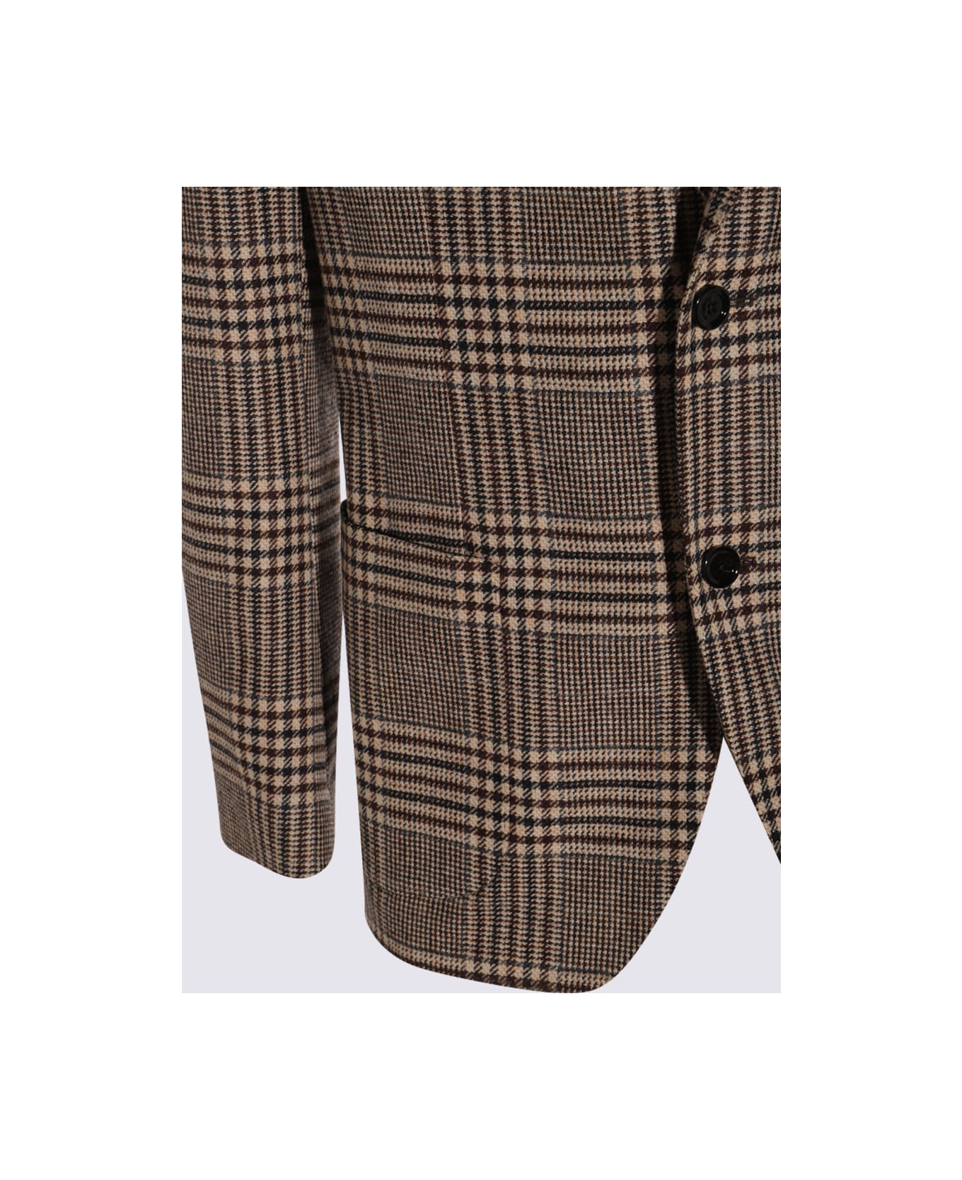 Lardini Multicolor Wool Blazer - Red