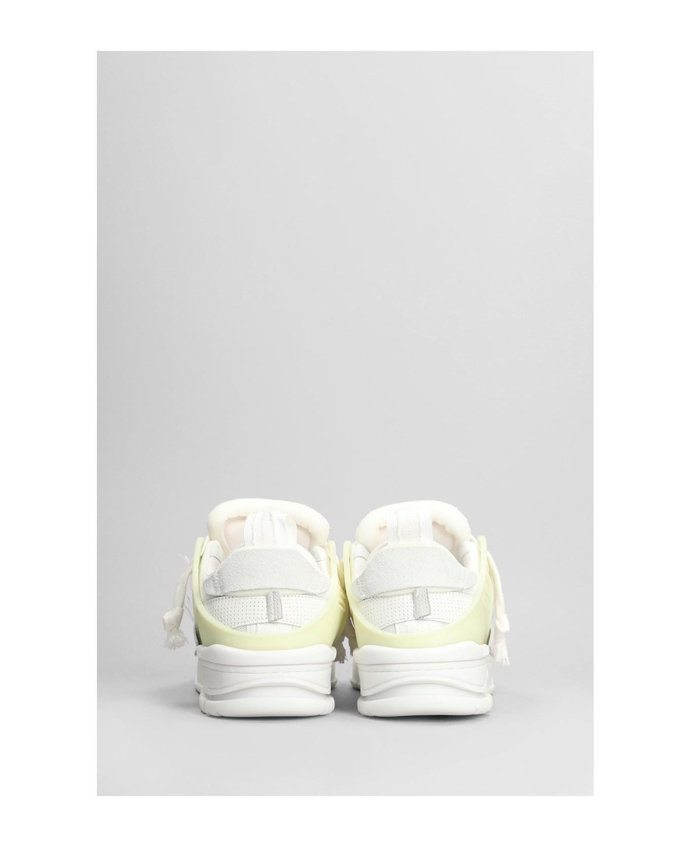 Axel Arigato Area Patchwork Sneakers In White Leather And Fabric - white