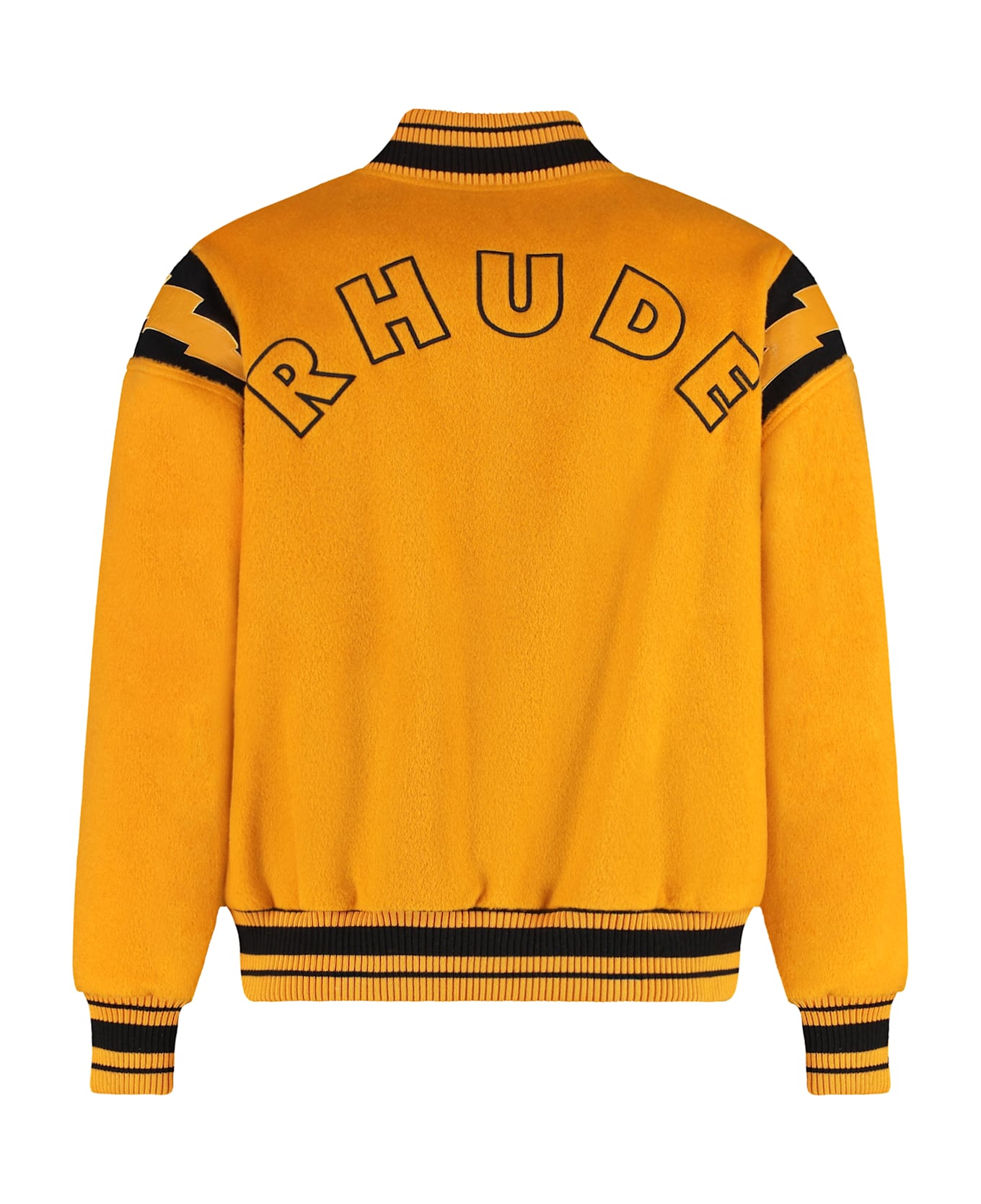 Rhude Wool Bomber Jacket - Orange