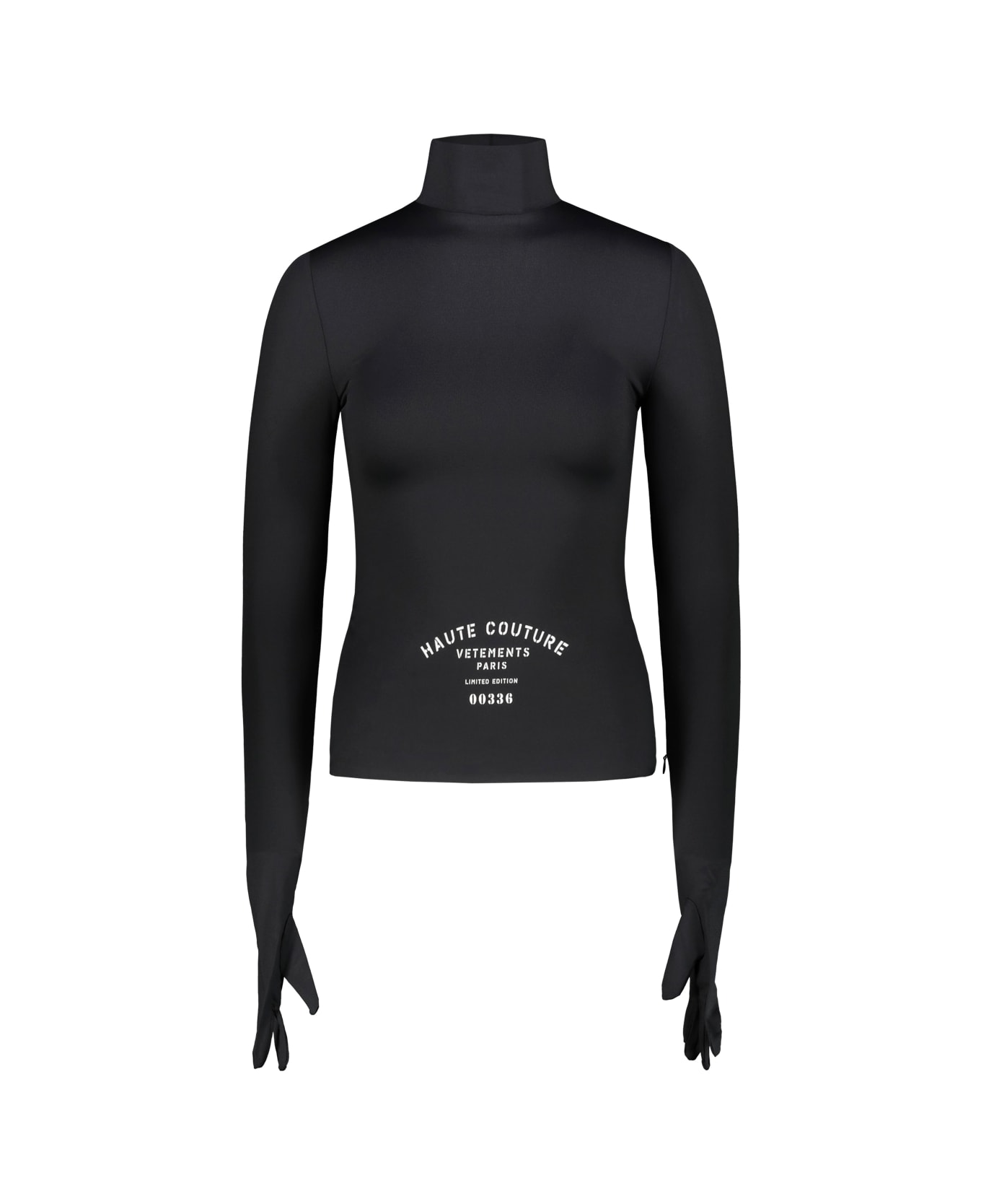 VETEMENTS Maison De Couture Styling Top With Gloves - Black
