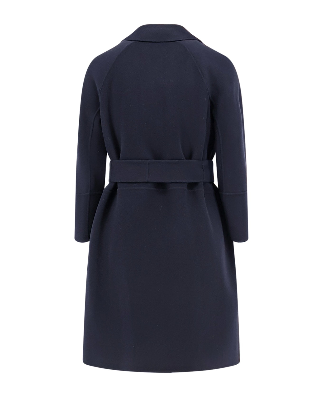 Max Mara Arona Vigin Wool Coat - Blue