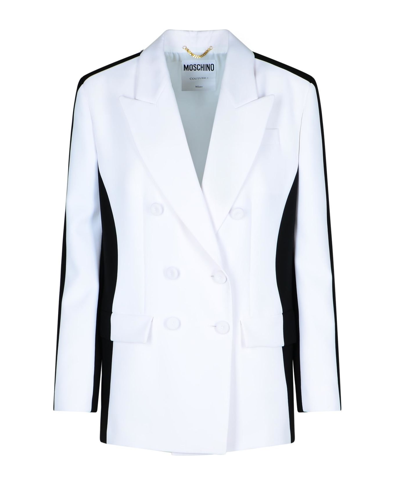 Moschino Black Polyester Blend Blazer - Black