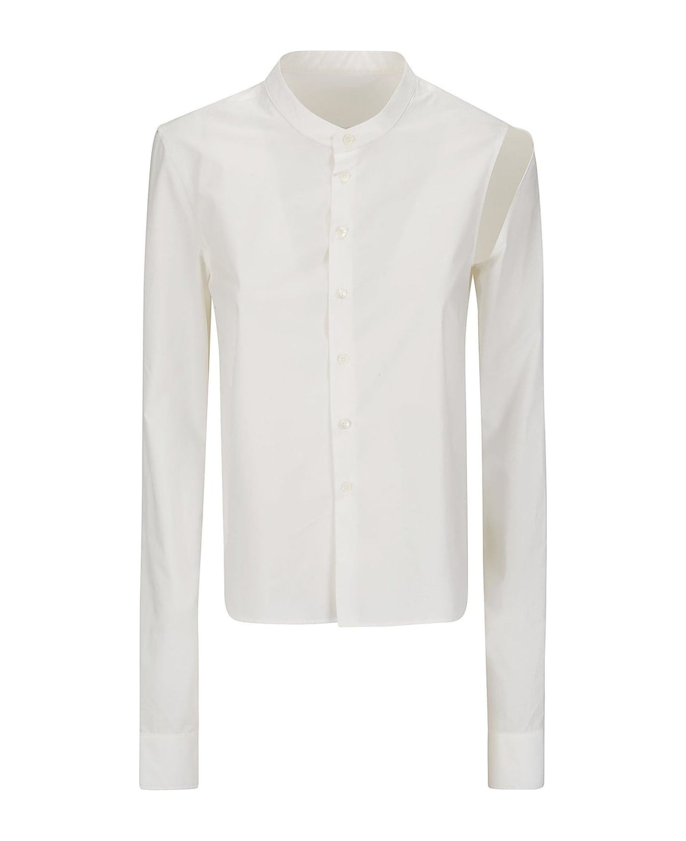 MM6 Maison Margiela Long-sleeved Shirt - OFF WHITE