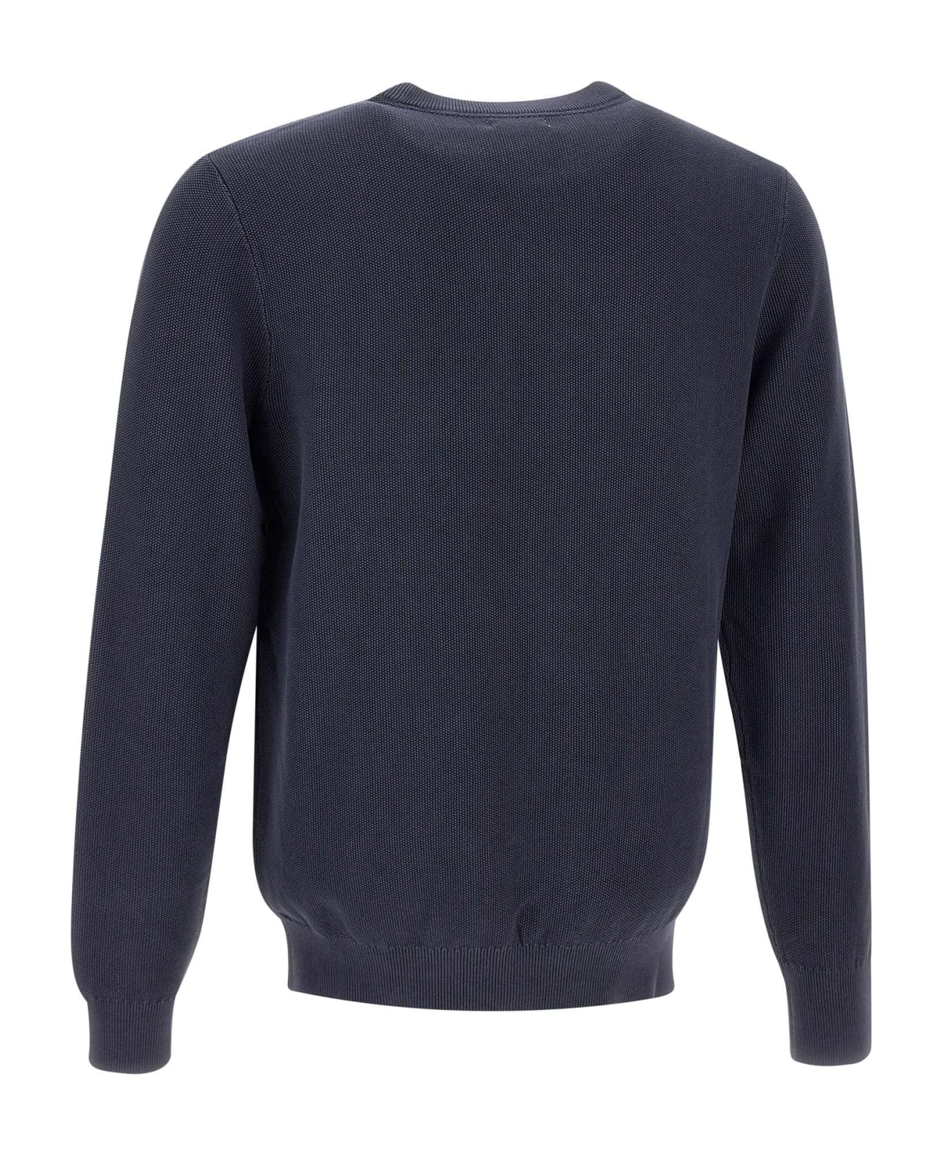 Sun 68 "round Vintage" Cotton Sweater - BLUE