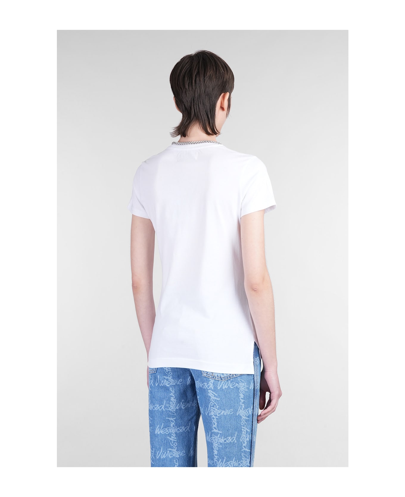 【送料&関税込】Vivienne Westwood Peru T-shirt In White Cott Vivienne Westwood White Peru T-Shirt Vivienne Westwood