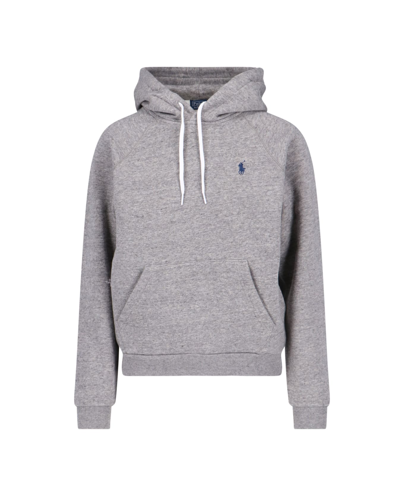 Ralph Lauren Logo Hoodie - GREY