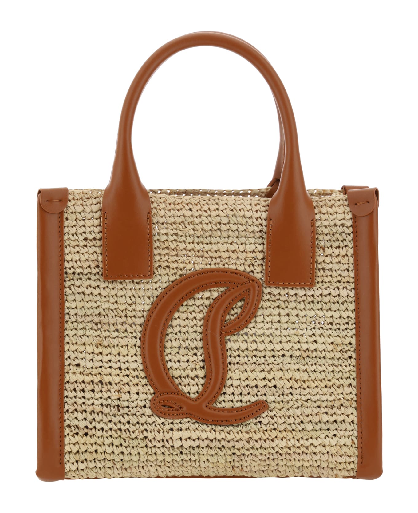 Christian Louboutin By My Side Mini Tote Handbag - Natural/cuoio トートバッグ