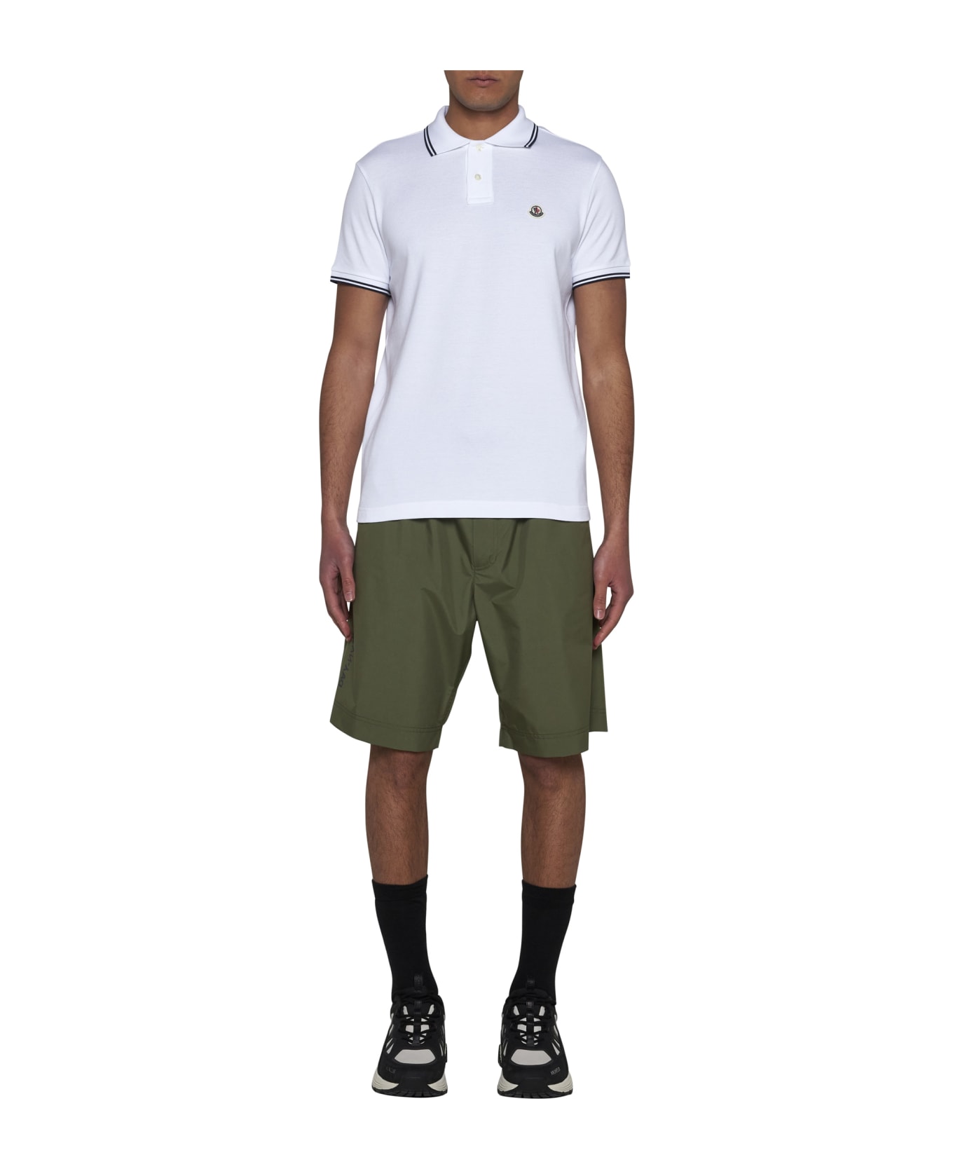 Moncler Polo Shirt - Bianco