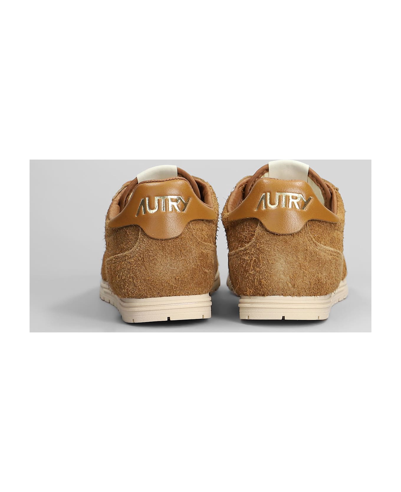 Autry Windspin Sneakers In Leather Color Suede - leather color スニーカー