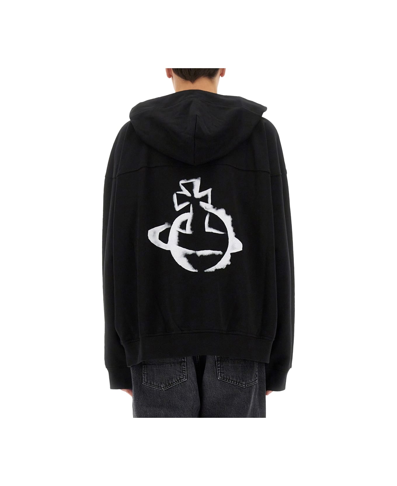 Vivienne Westwood "orb" Sweatshirt - BLACK